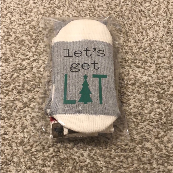 Accessories - NWT Christmas Let’s Get Lit Socks